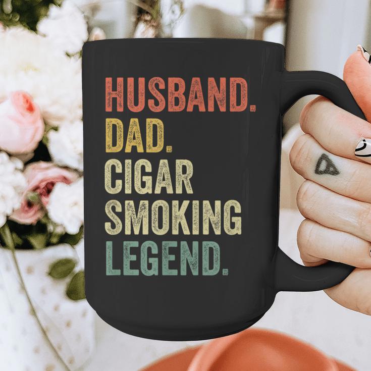 Cigar Lover For Dad Men Vintage Cigar Saying Graphic Print Coffee Mug