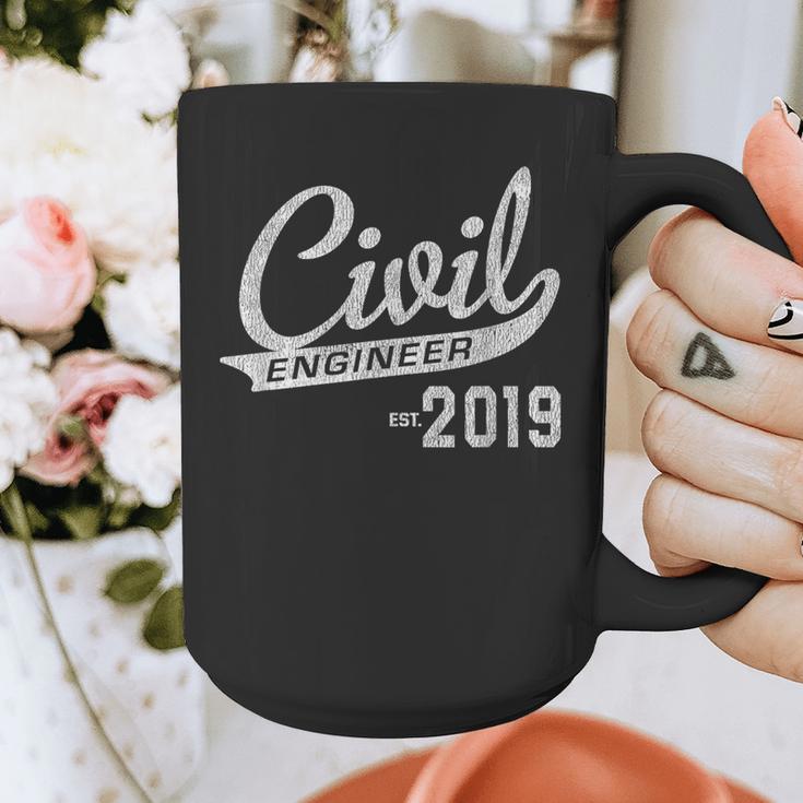Civil Engineer Est 2019 Graduation Graphic Print Coffee Mug
