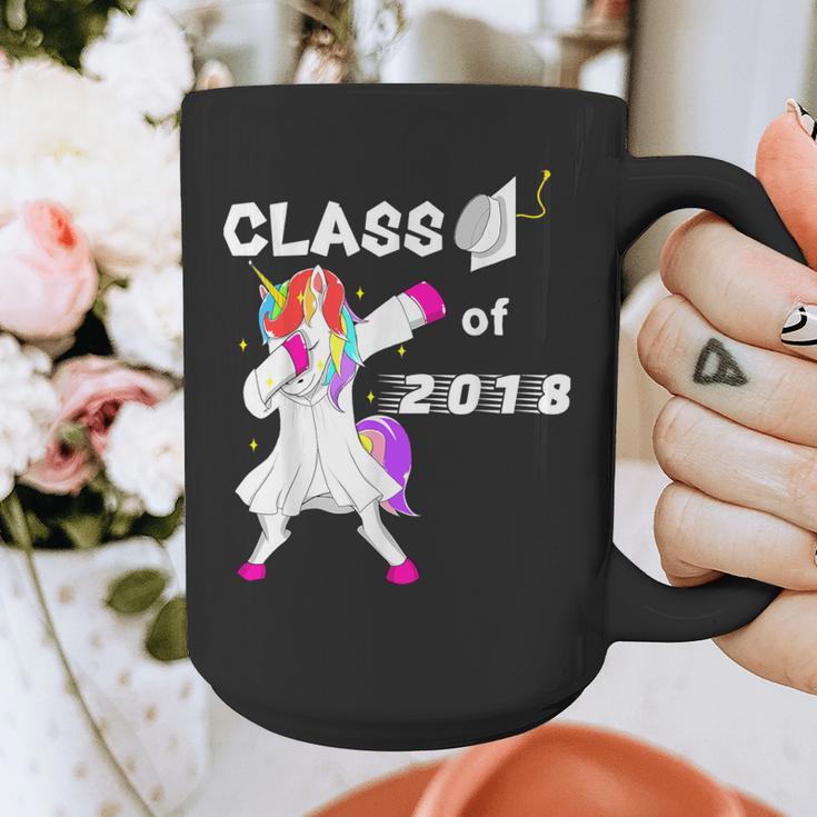 Class Of 2018 Graduation Him Her Unicorn Dabbing Shirt Graphic Print Coffee Mug