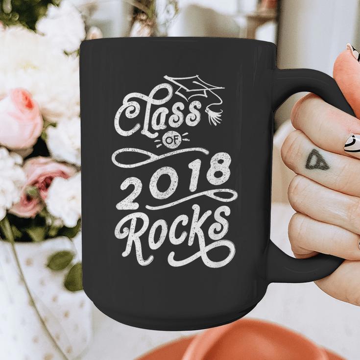 Class Of 2018 Rocks Seniors Graduation 2018 Graphic Print Coffee Mug