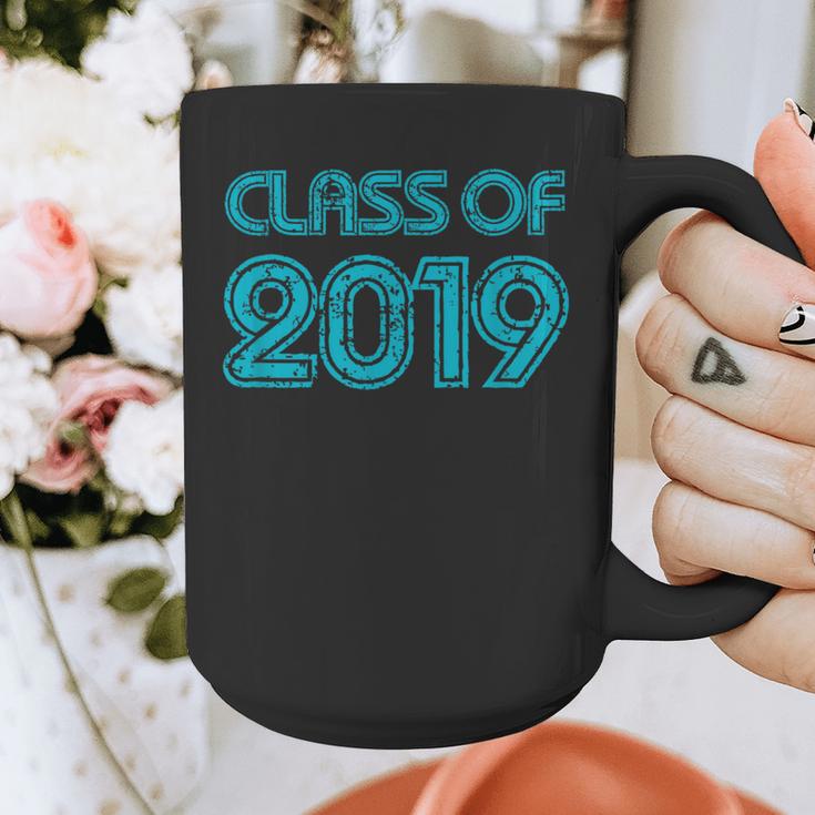 Class Of 2019 High School Graduation Teal Senior Graphic Print Coffee Mug