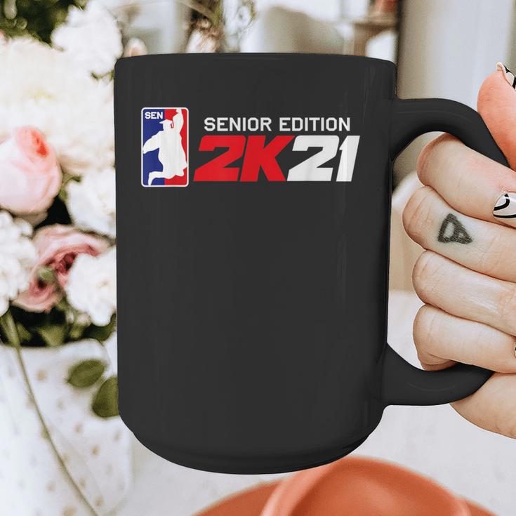 Class Of 2021 Senior Year Gamer Style Graduation For Grad Graphic Print Coffee Mug