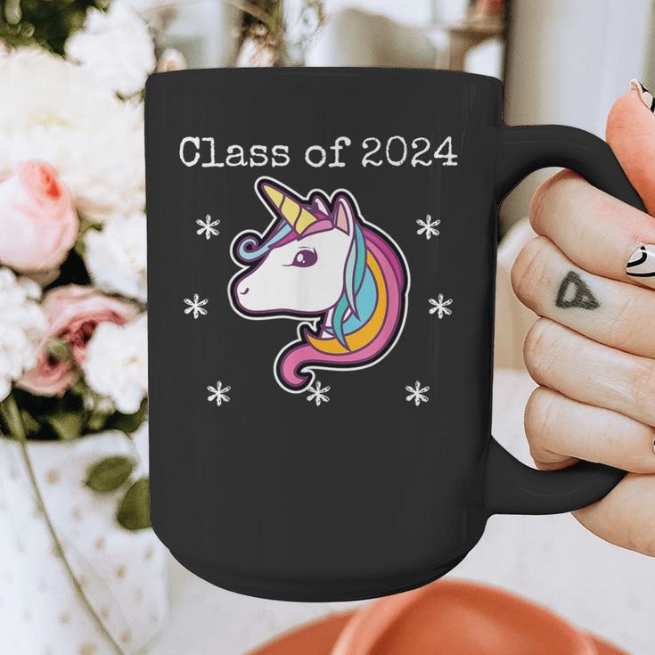 Class Of 2024 Graduation Year Unicorn Tee Shirt Graphic Print Coffee Mug