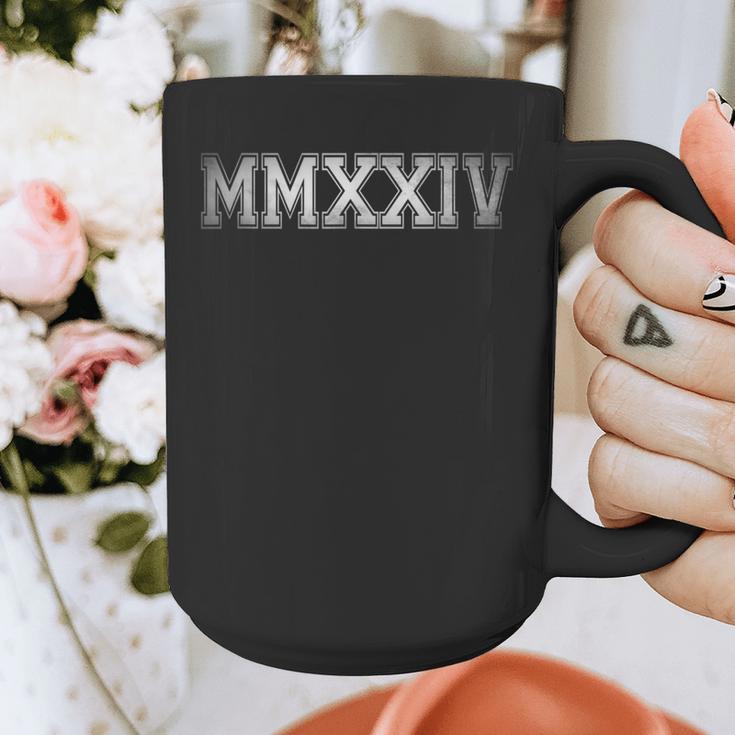 Class Of 2024 MMXXIV Graduation Vintage Senior 2024 Graphic Print Coffee Mug