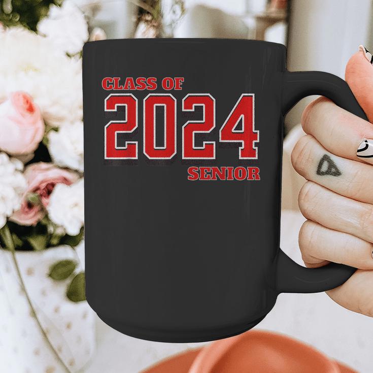 Class Of 2024 Senior Back To School Vintage Graduation Tee Graphic Print Coffee Mug