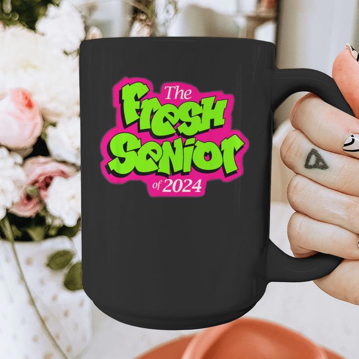 Class Of 2024 Senior Fresh Retro 90s TV Style Graduation Graphic Print Coffee Mug