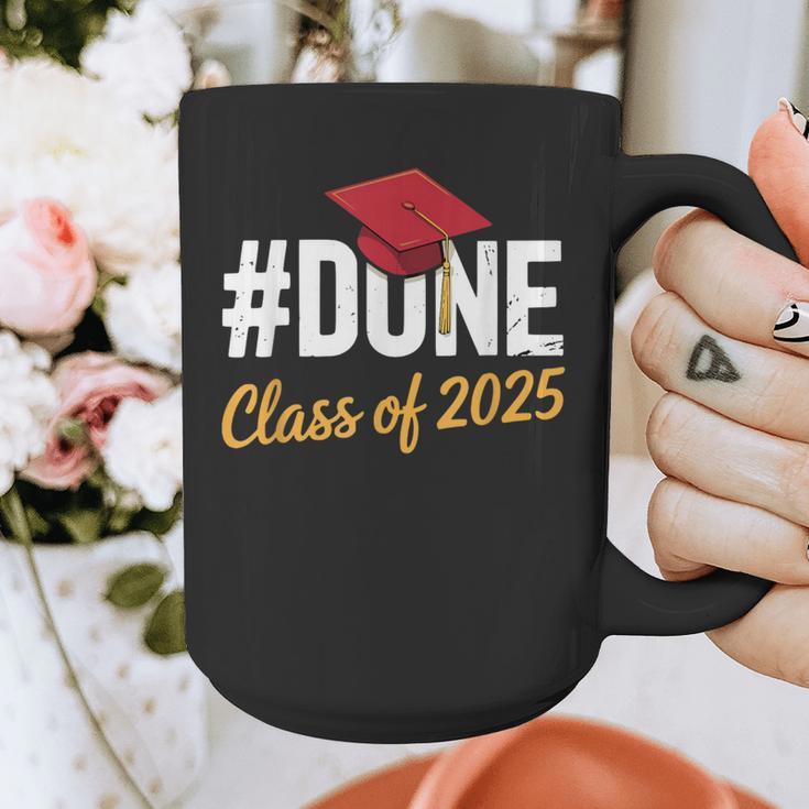 Class Of 2025 Graduation Hashtag DONE Graduate Graphic Print Coffee Mug
