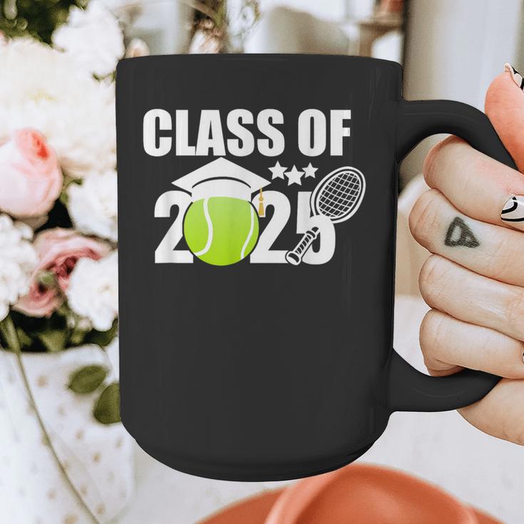 Class Of 2025 Graduation Senior Tennis Player Graphic Print Coffee Mug
