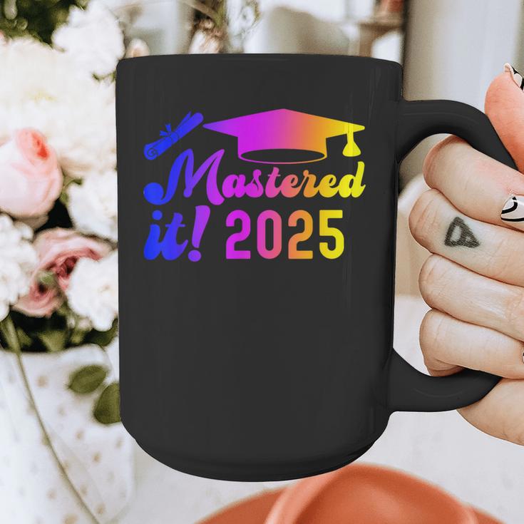 Class Of 2025 Mastered It College Masters Degree Graduation Graphic Print Coffee Mug