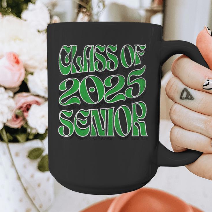 Class Of 2025 Senior Green Student Graduation Graphic Print Coffee Mug