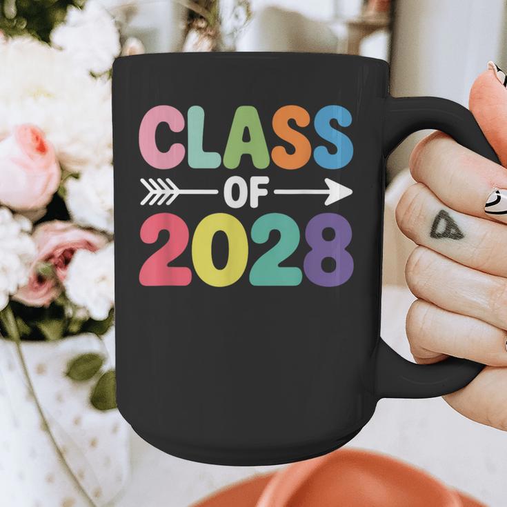 Class Of 2028 Colorful Graduation Graphic Print Coffee Mug