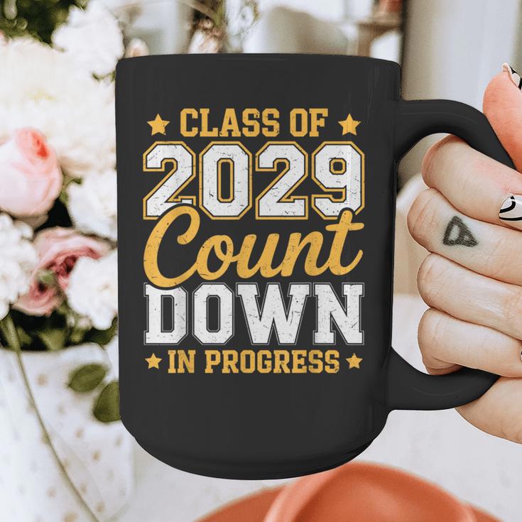 Class Of 2029 Count Down Fun First Day 8th Grade Graduation Graphic Print Coffee Mug
