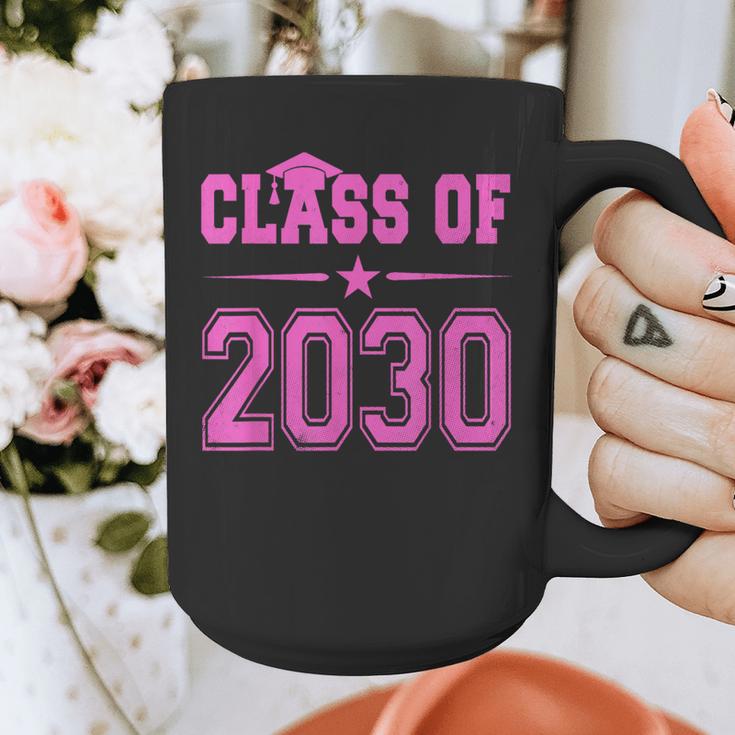 Class Of 2030 Pink Girls Shirt Graduation Graphic Print Coffee Mug