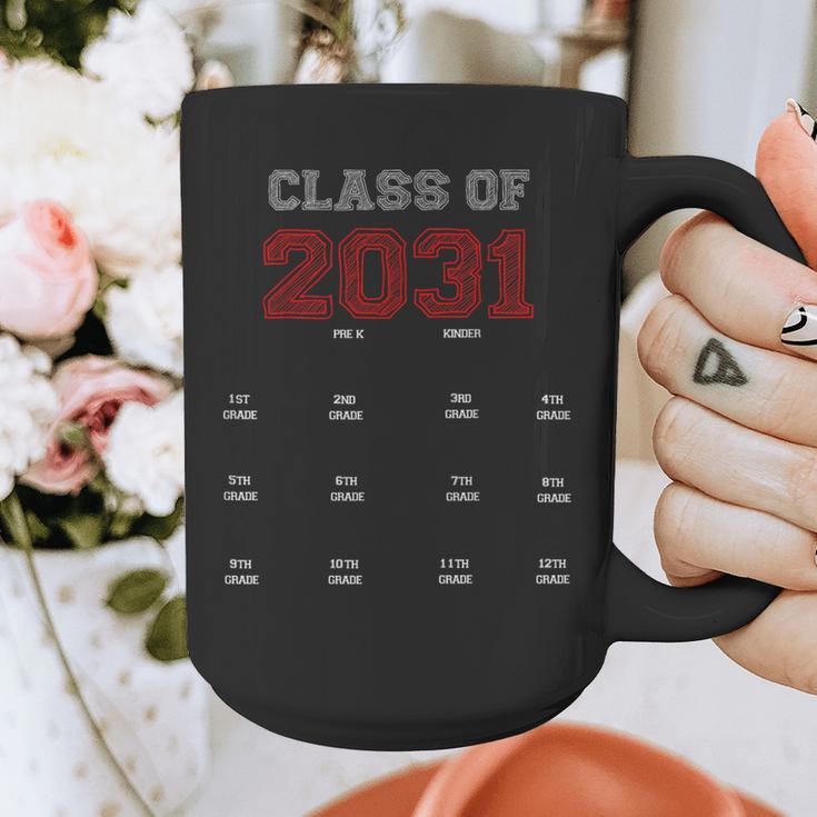 Class Of 2031 Graduation T-Shirt With Space For Hand Prints Graphic Print Coffee Mug