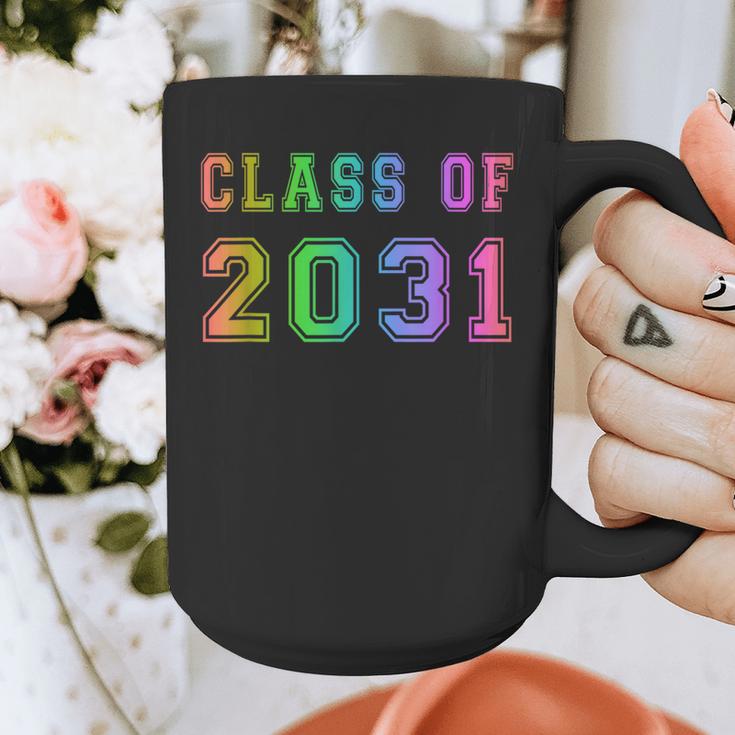 Class Of 2031 High School Graduation Date Kindergarten Shirt Graphic Print Coffee Mug