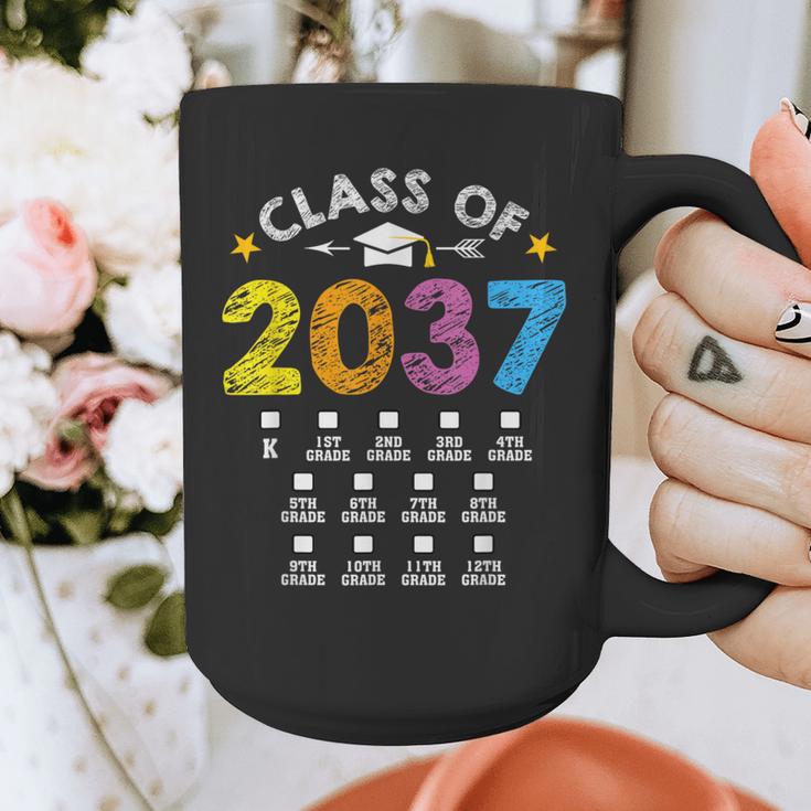 Class Of 2037 Grow With Me Checklist Graduation Graphic Print Coffee Mug