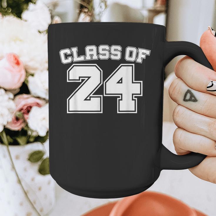 Class Of 24 2024 School Tee Shirt Graduation Class Party Graphic Print Coffee Mug