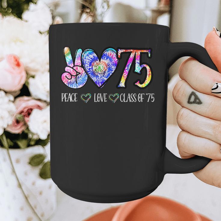 Class Of 75 1975 50th Class Reunion Tie Dye Graduation Items Graphic Print Coffee Mug