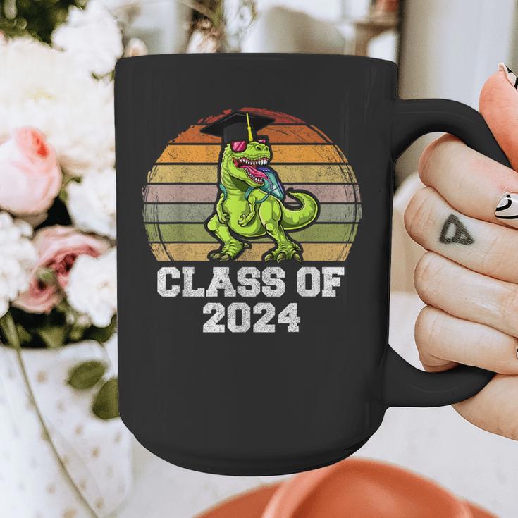 Class Of Dinosaur Apparel 2024 Graduation Graduate Dino Boy Graphic Print Coffee Mug