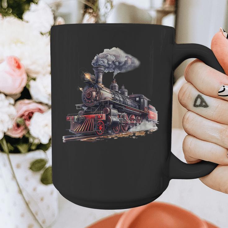 Classic Steam Train Enthusiasts Nostalgia For Train Lovers Graphic Print Coffee Mug Classic Steam Train Enthusiasts Nostalgia For Train Lovers Graphic Print Coffee Mug