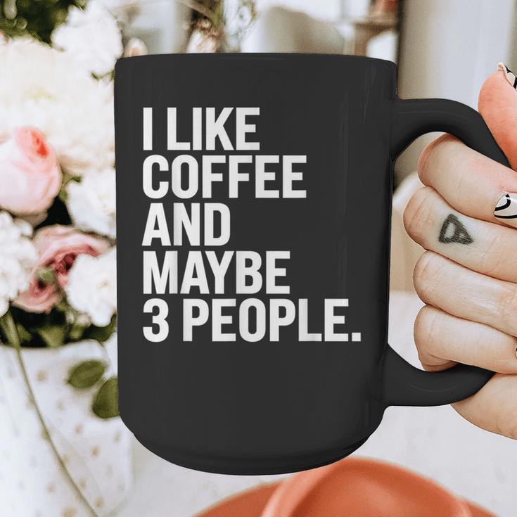 I Like Coffee Introvert Coffee Lovers Sarcastic Humor Graphic Print Coffee Mug