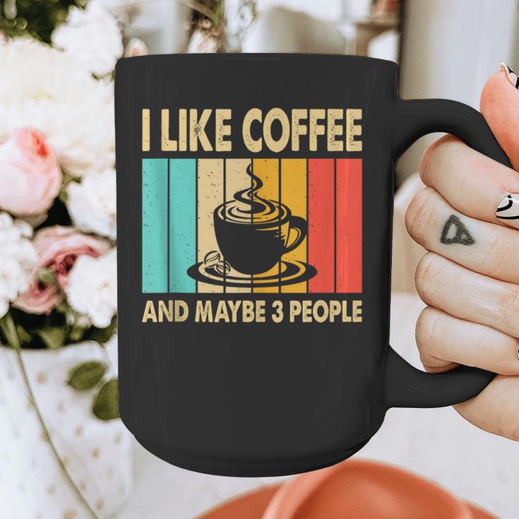 I Like Coffee And Maybe 3 People Introvert Anti-Social Graphic Print Coffee Mug