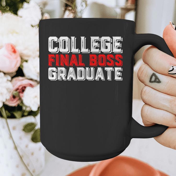 College Final Boss Graduate University Grad Gamer Graduation Graphic Print Coffee Mug
