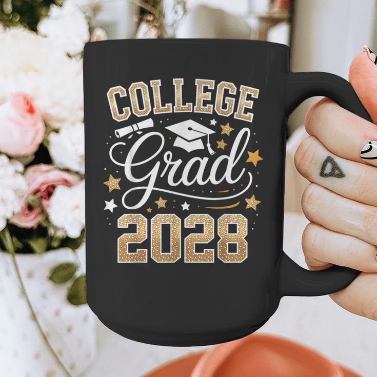 College Grad Class Of 2028 Senior Graduate Graduation 2028 Graphic Print Coffee Mug