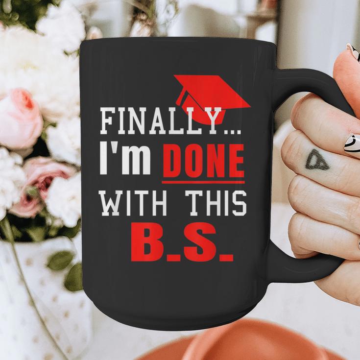 College GraduationShirt Senior Finally Done Graphic Print Coffee Mug