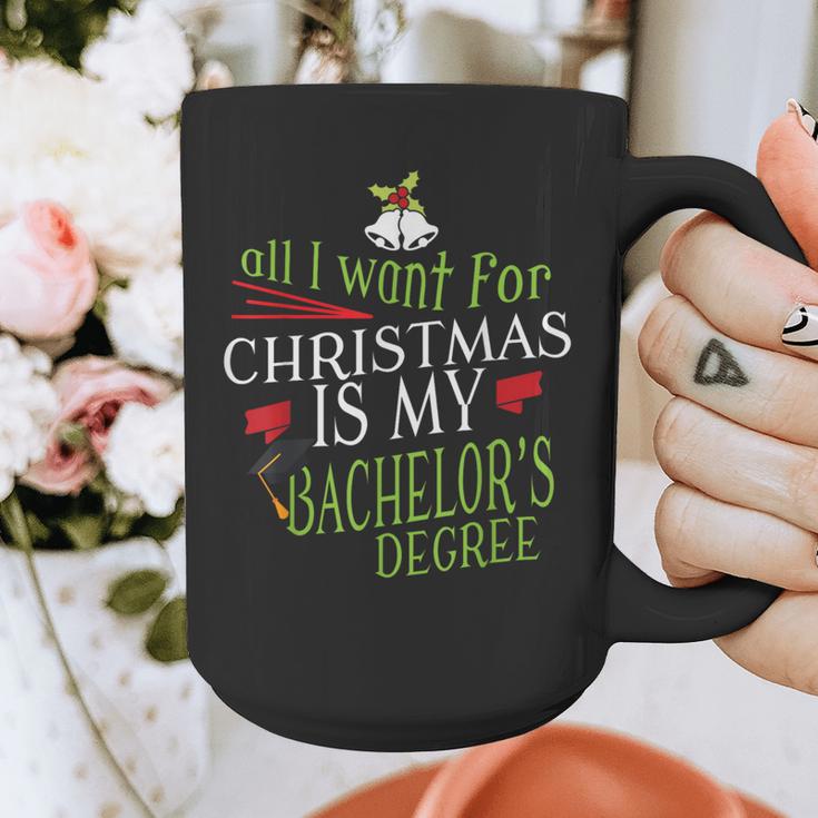 College Student Christmas Bachelors Degree Graduation Graphic Print Coffee Mug