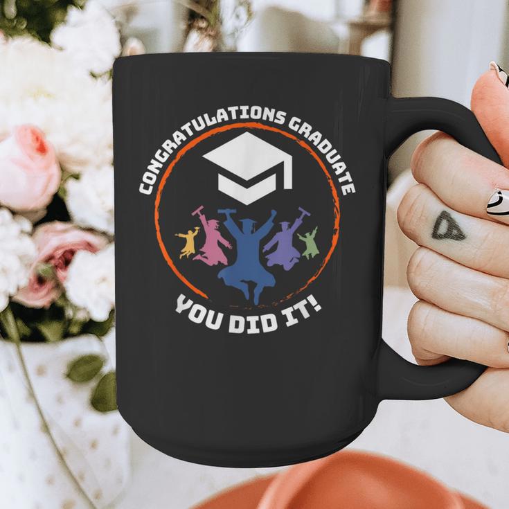 Congratulations Graduate You Did It Class Of 2024 Graduation Graphic Print Coffee Mug