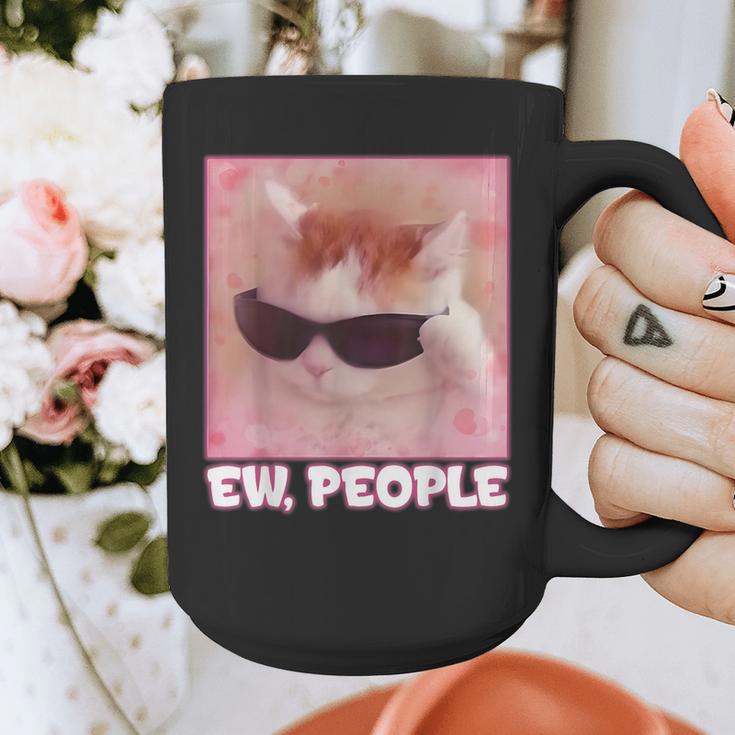 Cool Cat Meme Ew People Anti Social Introvert Cute Cat Graphic Print Coffee Mug Cool Cat Meme Ew People Anti Social Introvert Cute Cat Graphic Print Coffee Mug