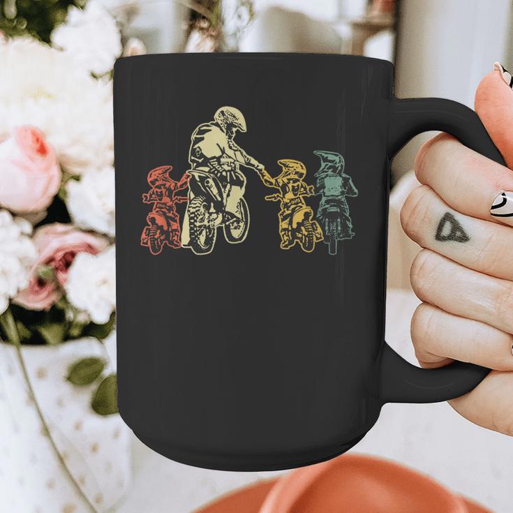 Cool Motocross Dirt Bike Biker Dad & Sons Father's Day Graphic Print Coffee Mug