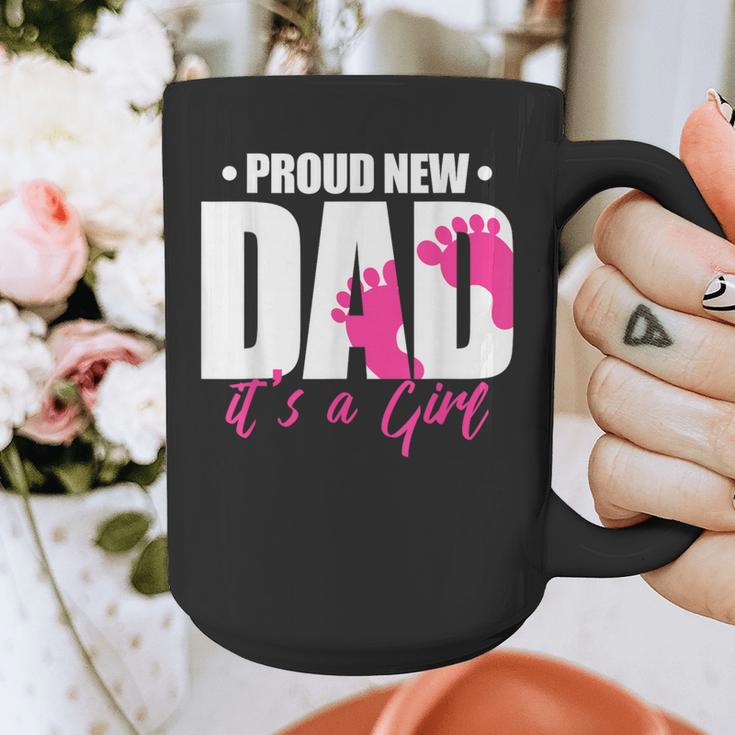 Cool Parent Apparel Proud New Dad It's A Girl Classic Fit Short Sleeve Crew Neck T-Shirt Small Graphic Print Coffee Mug