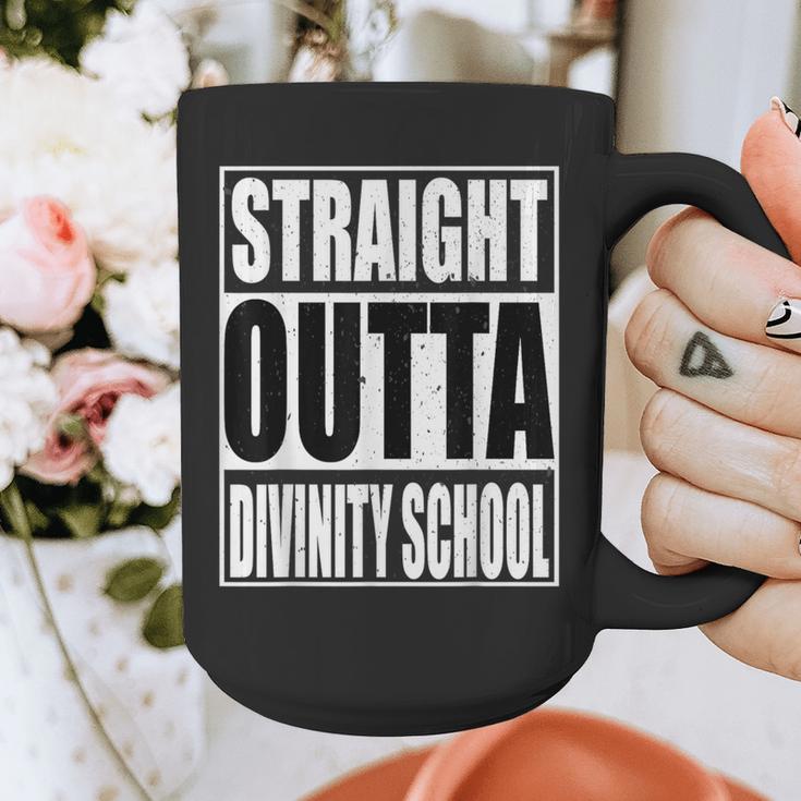 Cool Straight Outta Divinity School Graduation Shirt Graphic Print Coffee Mug