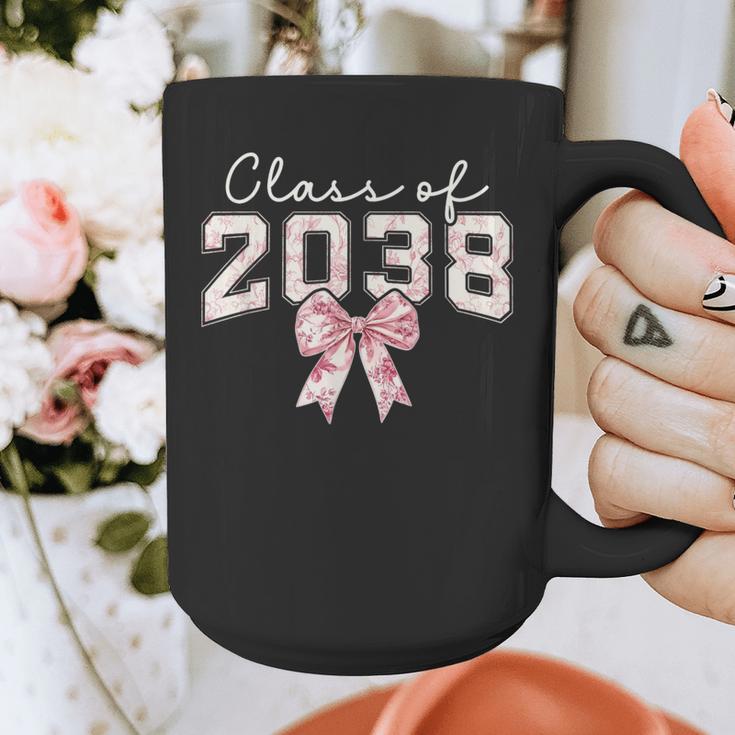 Coquette Bow Preppy Class Of 2038 Girly Girl 2038 Graduation Graphic Print Coffee Mug