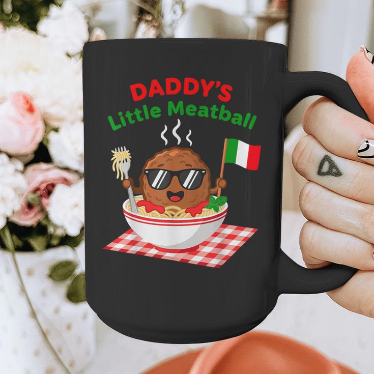 Couple Daddy's Little Meatball Italian Men Graphic Print Coffee Mug