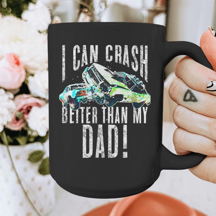 I Can Crash Better Than My Dad Graphic Demo Derby Shirt Graphic Print Coffee Mug