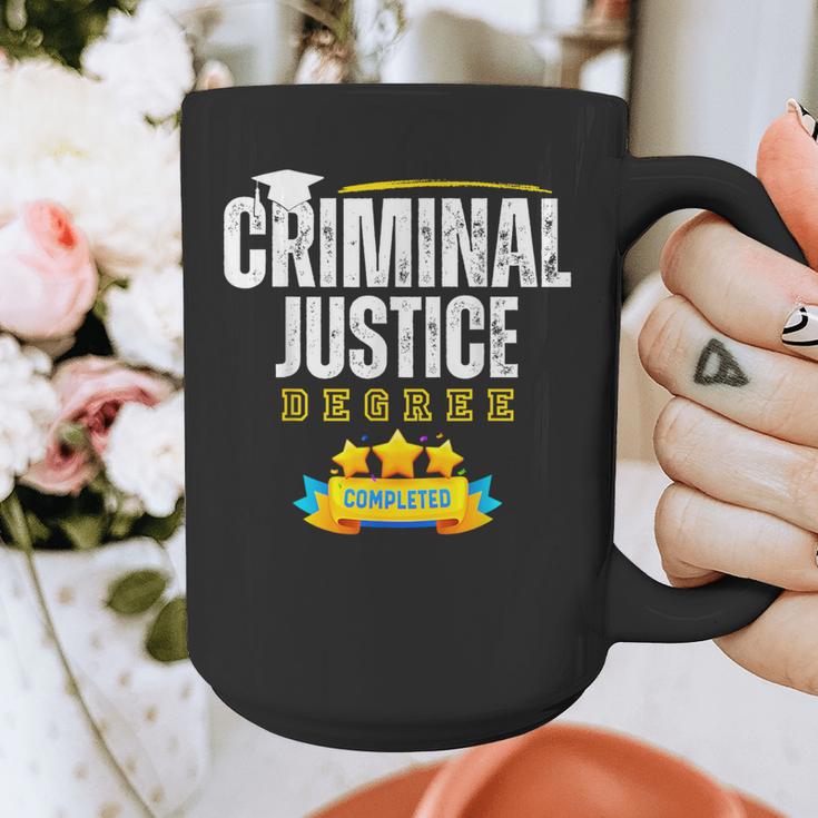 Criminal Justice Degree Graduation Senior Celebration Grad Graphic Print Coffee Mug
