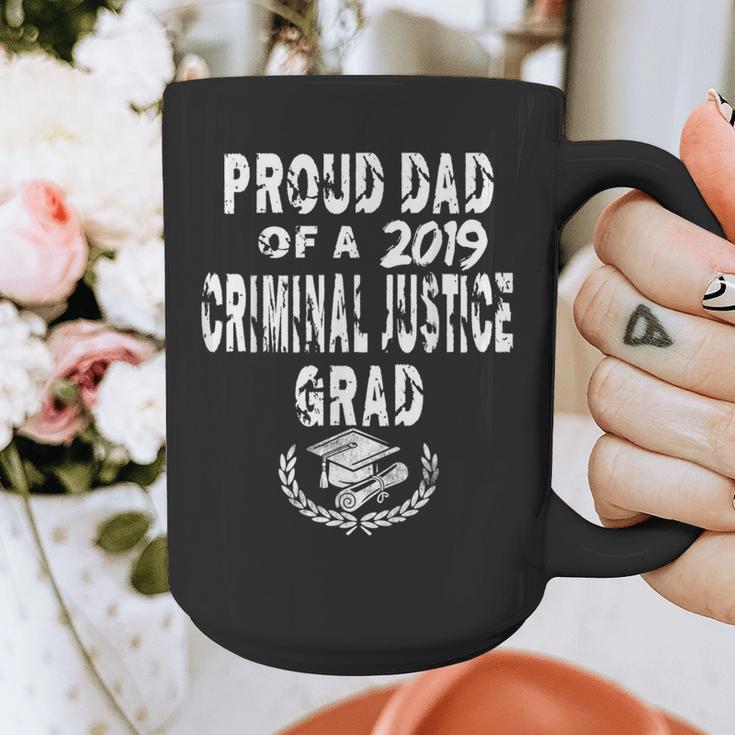 Criminal Justice Grad Proud Dad Vintage GraduationShirts Graphic Print Coffee Mug