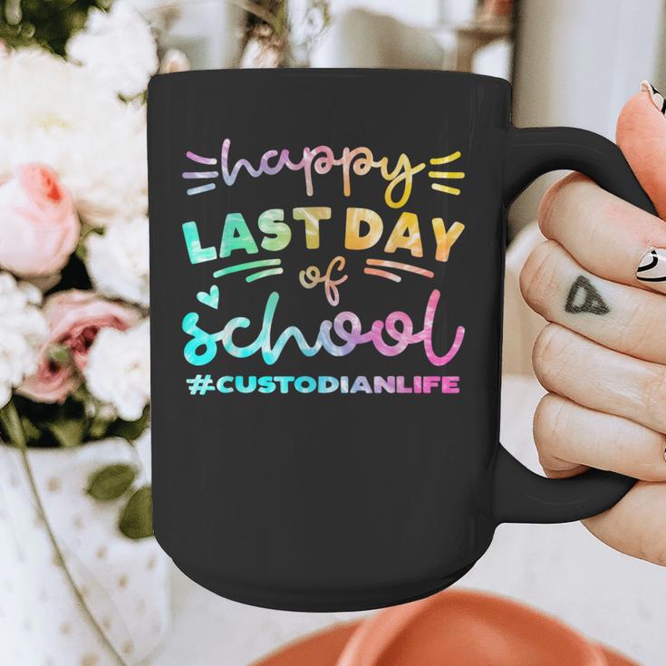 Custodian Life Graduation Day Last Day Of School Tie Dye Graphic Print Coffee Mug