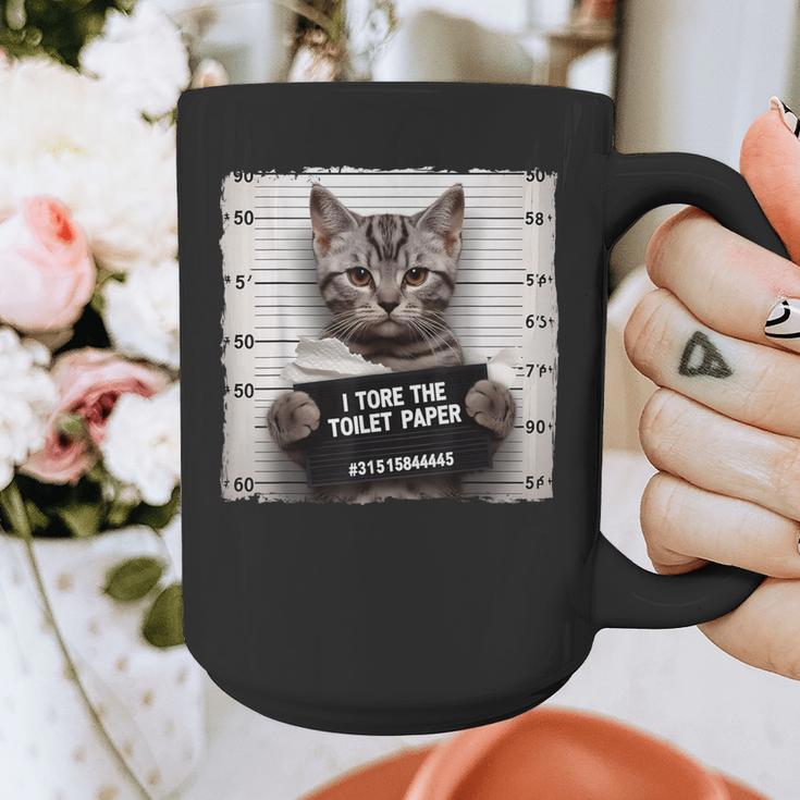 Cute Cat Mugshot Humorous Cat For Cats Lover Cat Mom Cat Dad Graphic Print Coffee Mug