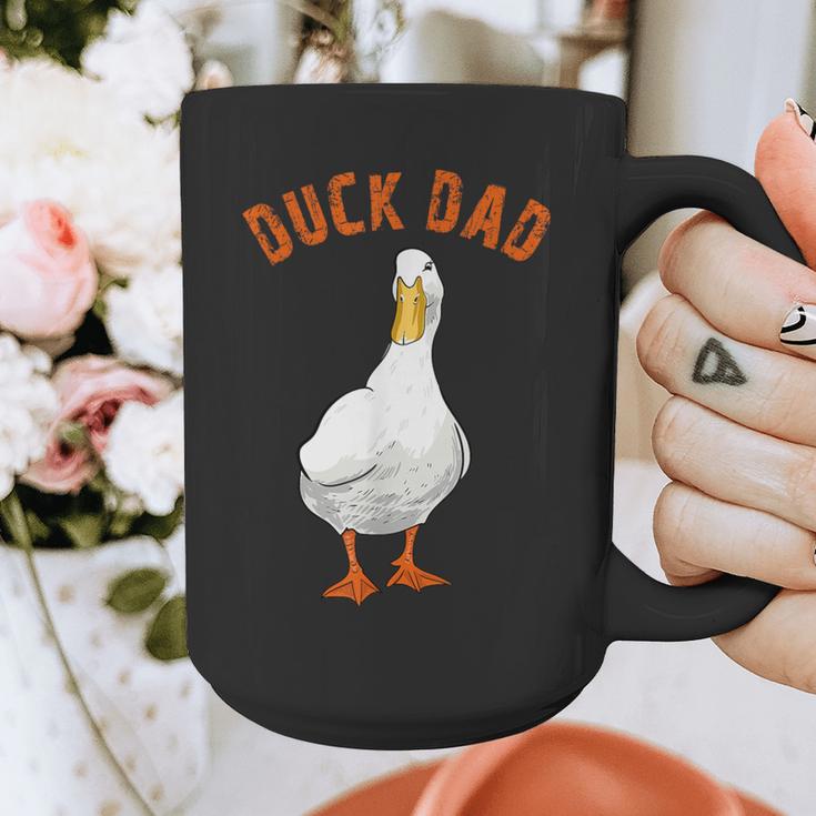 Cute Duck Dad Lover Illustration Duck Owner Graphic Print Coffee Mug