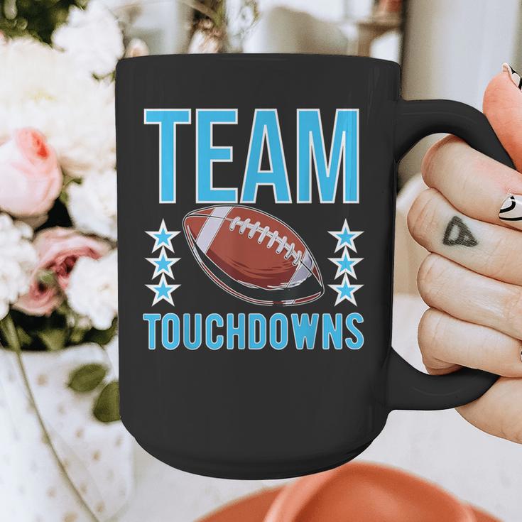 Cute Team Touchdowns Gender Reveal For Mom And Dad Graphic Print Coffee Mug