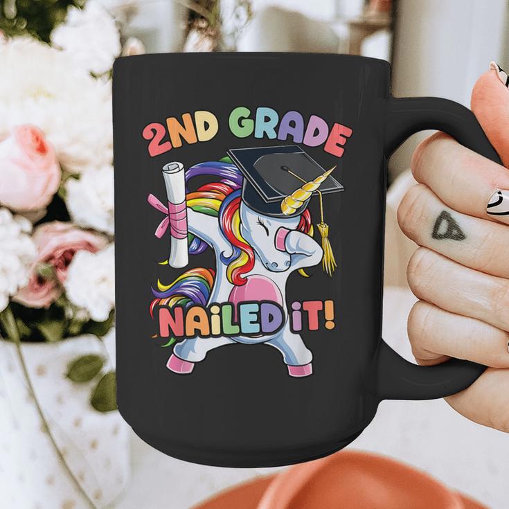 Dabbing 2nd Grade Unicorn Graduation Class Of 2021 Nailed It Graphic Print Coffee Mug