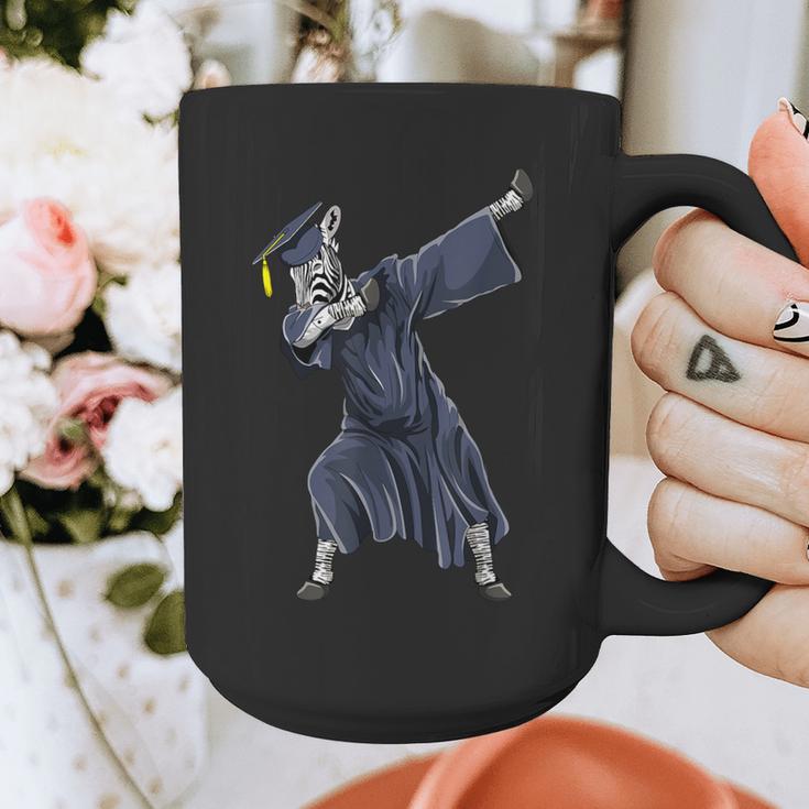 Dabbing Graduate Zebra Team Mascot Graduation Senior Shirt Graphic Print Coffee Mug