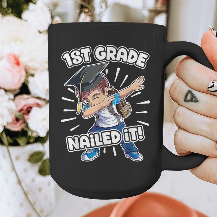 Dabbing Graduation Boy 1st Grade Class Of 2021 Nailed It Graphic Print Coffee Mug