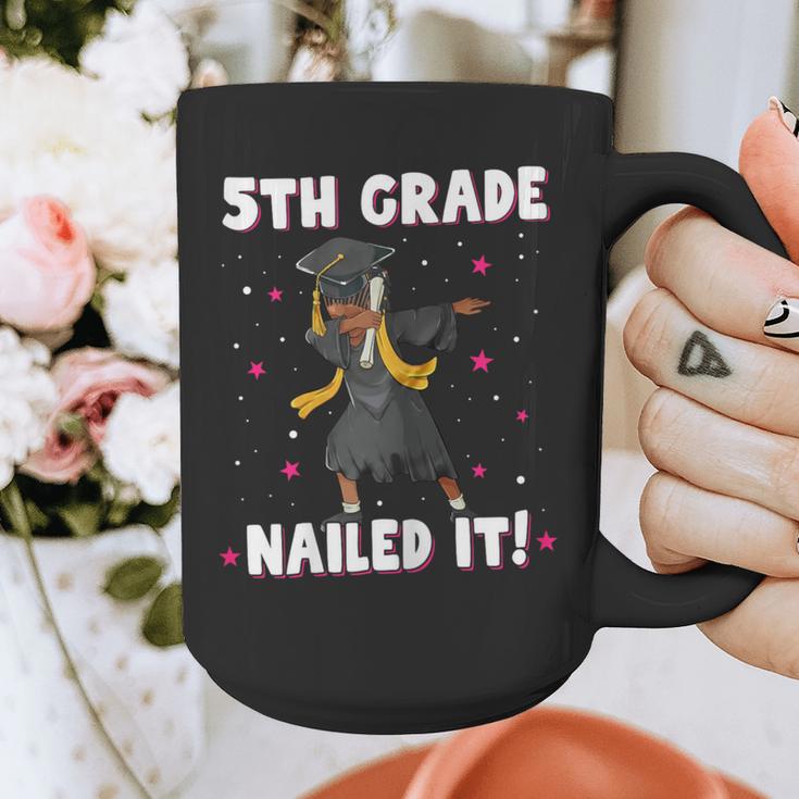 Dabbing Graduation Class Of 2025 Girls 5th Grade Nailed It Graphic Print Coffee Mug