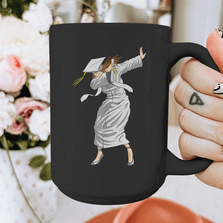 Dabbing Graduation Class Of 2025 Woman Graduation Graphic Print Coffee Mug