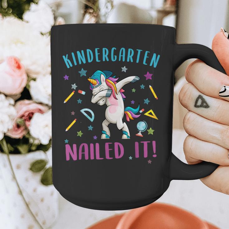 Dabbing Kindergarten Unicorn Graduation Class 2021 Nailed It Graphic Print Coffee Mug
